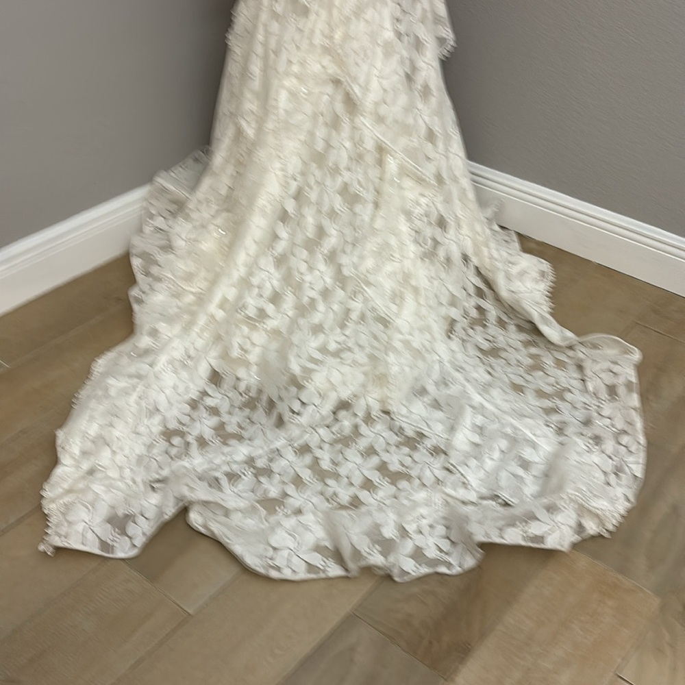 Isabella Talya Wedding Dress Boho size 2 to 4 long sleeves lace - Picture 8 of 16